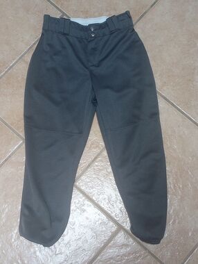 GIRLS Dark Gray Softball Pants - Comfortable Performance Fit
